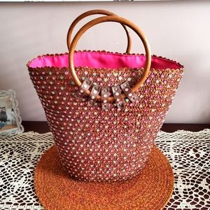 Victoria's Secret Straw Tote